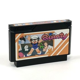 Famicom Quinty Comes with box theory, flyers, and postcards. Has damage.