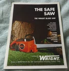 Vintage Wright chainsaw brochure dated 1967