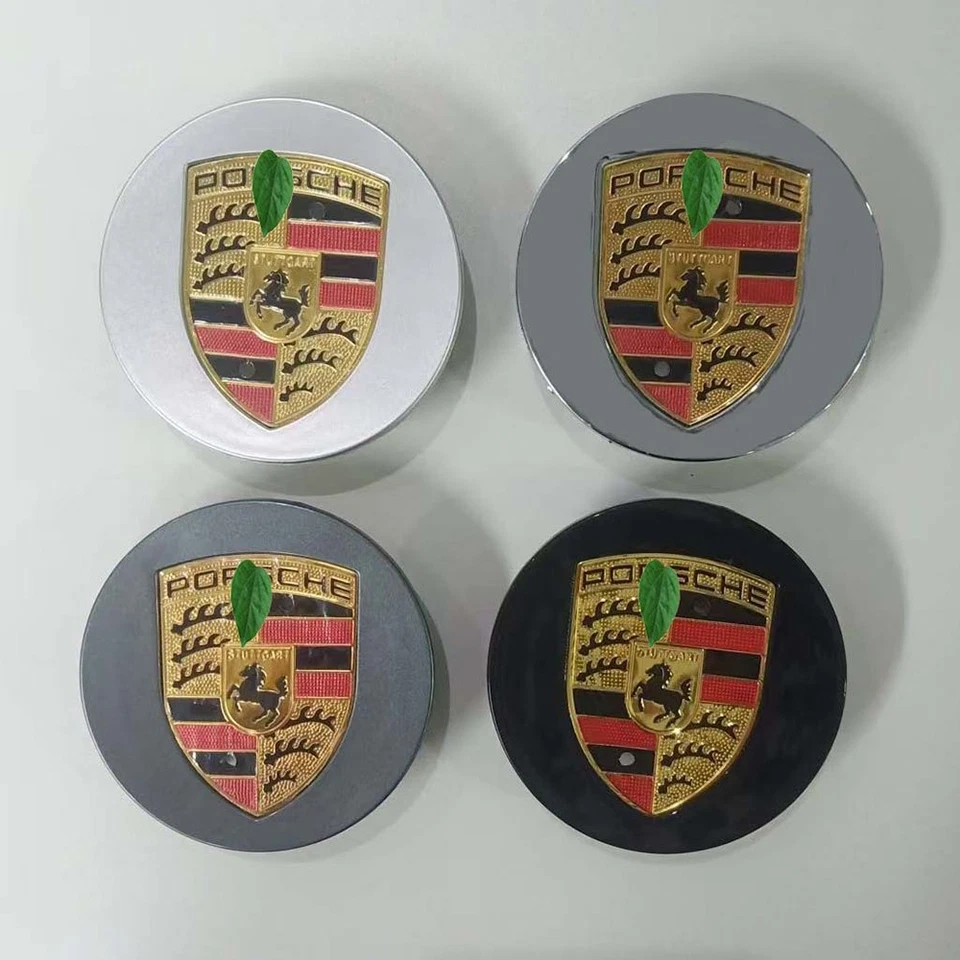 para Porsche Original Cubo de Roda Tampa Central Emblema Roda Substituição 1PCS Moda - Imagem 2 de 3
