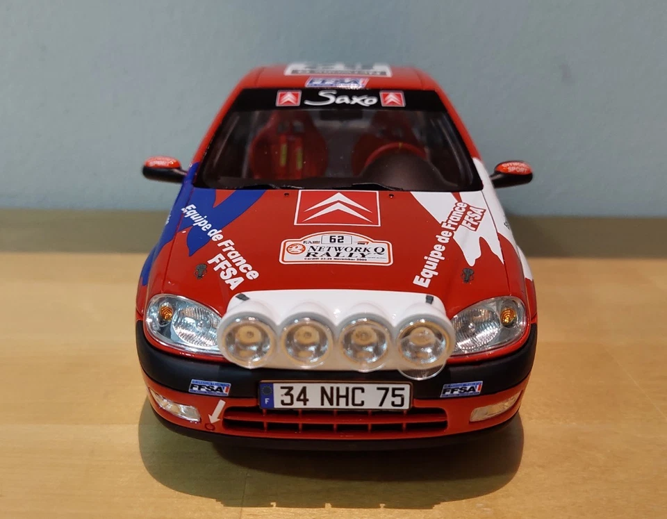 Citroen Saxo VTS Loeb-Elena Rally RAC 2000 Ottomobile OT978 1:18 1 of 2000 - Immagine 2 di 4