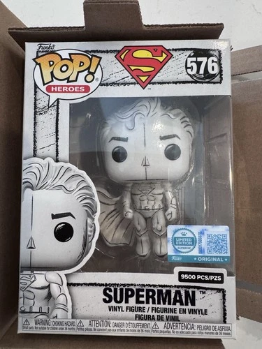 🔥New Funko Pop! DC Universe Heroes Sketch Superman #576 LE 9500