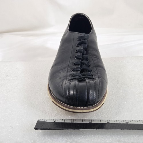 Zapatos de boliche vintage HYDE para hombre talla 11 cuero negro con cordones charol clásico años 60 - Imagen 15 de 16