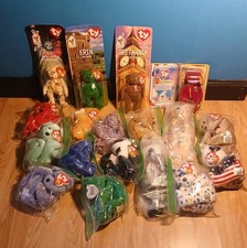 Ty Beanie Baby Bears Lot Of 14 plus 4 Mini Bears