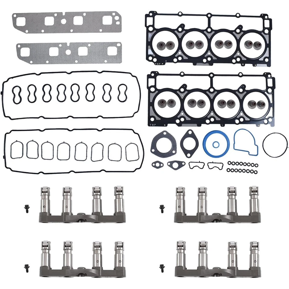 5.7 Hemi Cam MDS Lifter Kit Head Gasket Bolt for 03-08 Dodge Ram Chrysler Jeep Foto 3 de 4