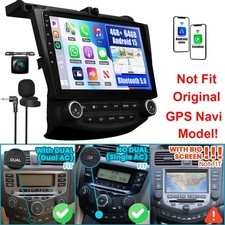 464gb 10.1 Android 15 Car Gps Radio Carplay Dsp Bt For Honda Accord 2003-2007