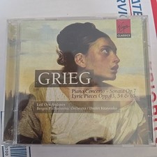 EDVARD GRIEG - Grieg: Piano Concerto - Sonata Op. 7, Lyric Pieces Opp 2 CD Mint