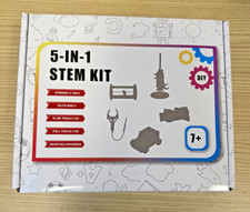 5 in 1 STEM Kits JUMPING KANGAROO, Wood Craft Ages 7 , DIY, NEW IN BOX