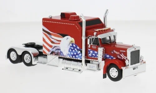 IXO64TR016A 1:64 Peterbilt 379 Custom Truck 2002 Rot/Decor New Diecast Model