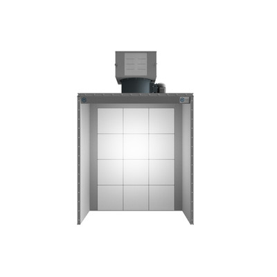 6' Wide X 7' Tall X 3' Deep Open Face Powder Booth - 2hp - 1Ph - Free Shipping