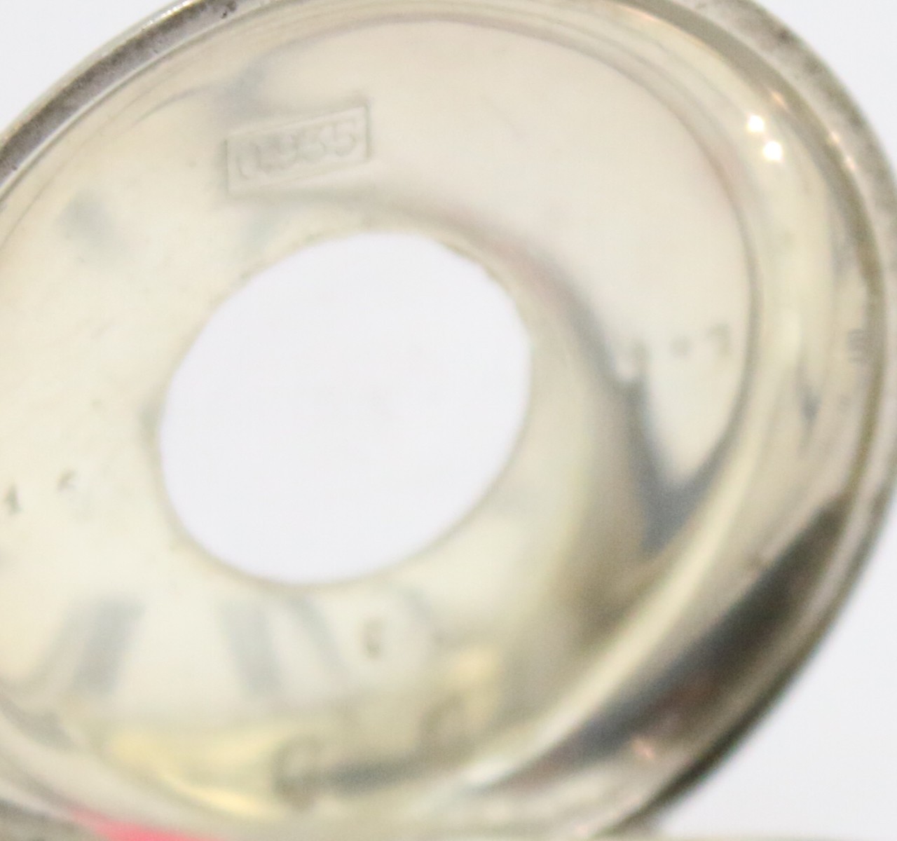 Sterling solid silver half hunter pocket watch sp… - image 8