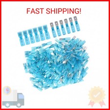 Glarks 100pcs 16-14 Gauge Fully Insulated Female/Male Spade Nylon Heat Shrink Wa