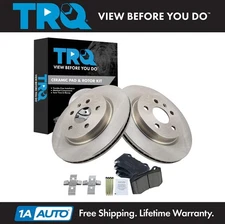 TRQ Rear Brake Pad & Rotor Kit Ceramic Fits 2019-2022 Chevrolet Camaro