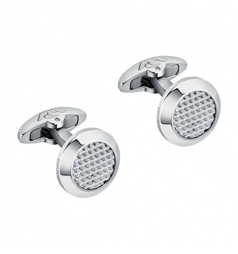 Philip Watch Cufflinks S82AUO01 Cufflinks Steel Texture Mens Cufflink Jewels 22290₽