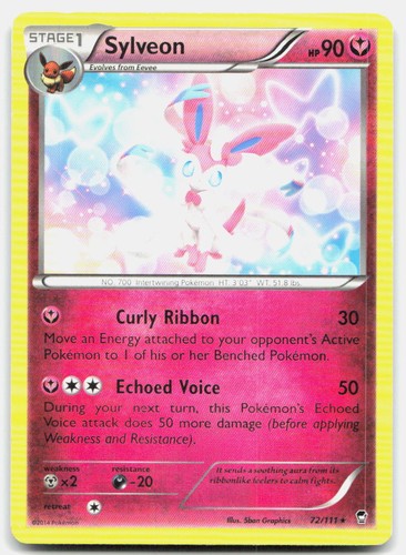 Furious Fists Sylveon 72/111 Heavily Played Pokemon R Tcg Card