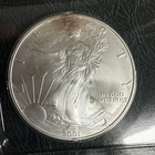 2001 Uncirculated American Silver Eagle 1 Oz .999 Fine Silver One Dollar ASE