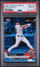 ?? PSA 10 GEM MINT New York Mets Pete Alonso 2025 Topps NOW Blue SP #553-CITI ??