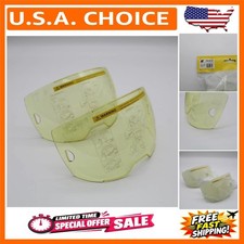 2-Pack Amber Front Cover Lens for A60 Sentinel Helmets - Made in USA