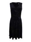 Tommy Hilfiger Women's Floral-Burnout Fit & Flare Dress
