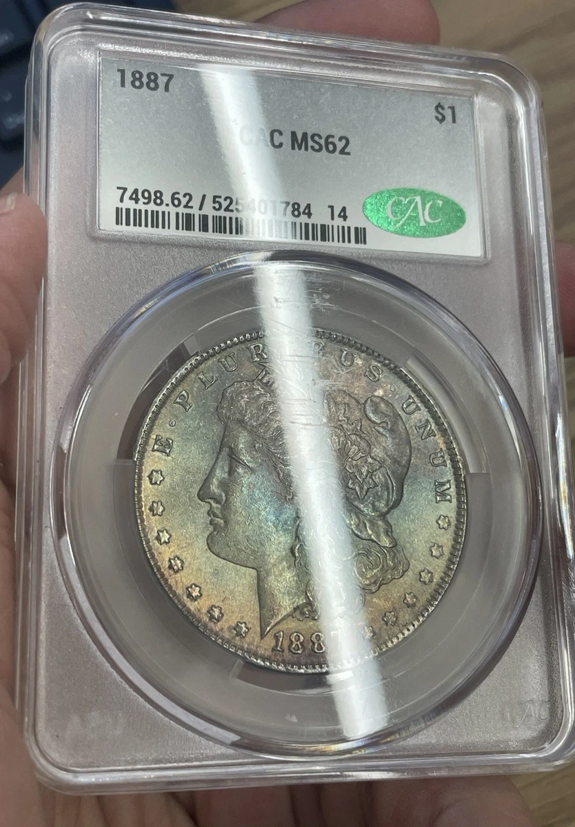 Philadelphia MS 62 Graded 1887 Year Morgan US Dollars (1878-1921