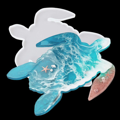Large Sea Turtle Tray Resin Mold Silicone Turtle Shape Epoxy Resin Casting Mould