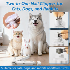 2-In-1 Led Cat Dog Nail Clipper Nail Grinder Lights Rechargeable Pet Nail Sensor