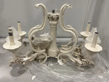 Quorum Florence 6 Light Chandelier 360W Persian White 6037-6-70