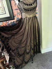 Jenny packham 2004 Beaded Gown Silk Size 12 gold/champagne silk  