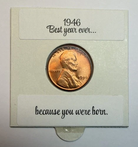 1946 P American Lincoln Wheat Penny no mint mark  Make someone feel Loved! #F
