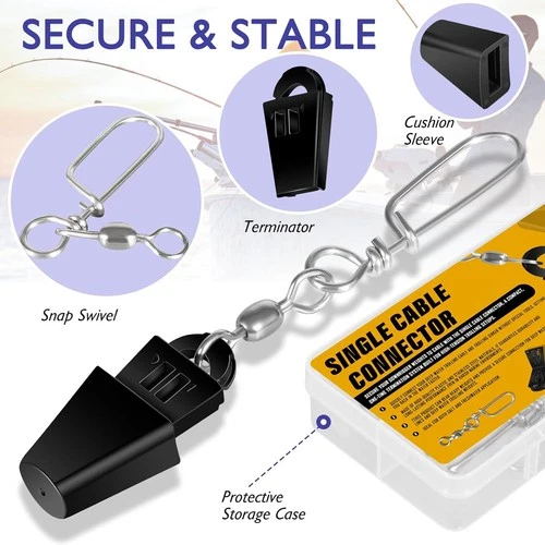 KIT TERMINADOR CABLE DOWNRIGGER 2 PIEZAS, RÁPIDO Y CONFIABLE - Imagen 4 de 21