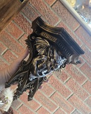 Gothic Gargoyle Shelf: Cathedral Sentinel ornate wall shelf display