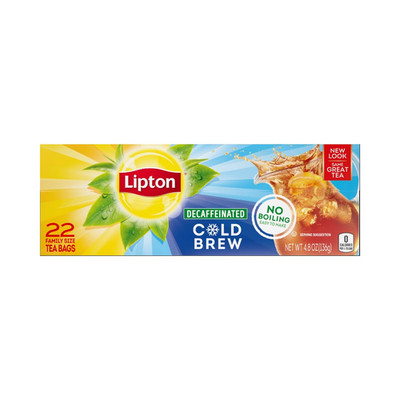 Decaf Cold Brew Iced Tea Bags, Family Size Zero Calories, Easy-To-Make with No B