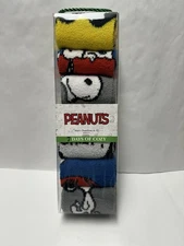 NEW PEANUTS SNOOPY 7 DAYS OF COZY FUZZY SOCKS SIZE 6-12 MENS