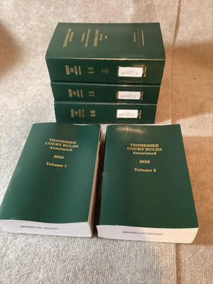 Tennessee Code Annotated Title Chapter Index A-Z Court Rules 2022