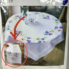 DIY Vervaco Pretty Pansies Stamped CrossStitc...