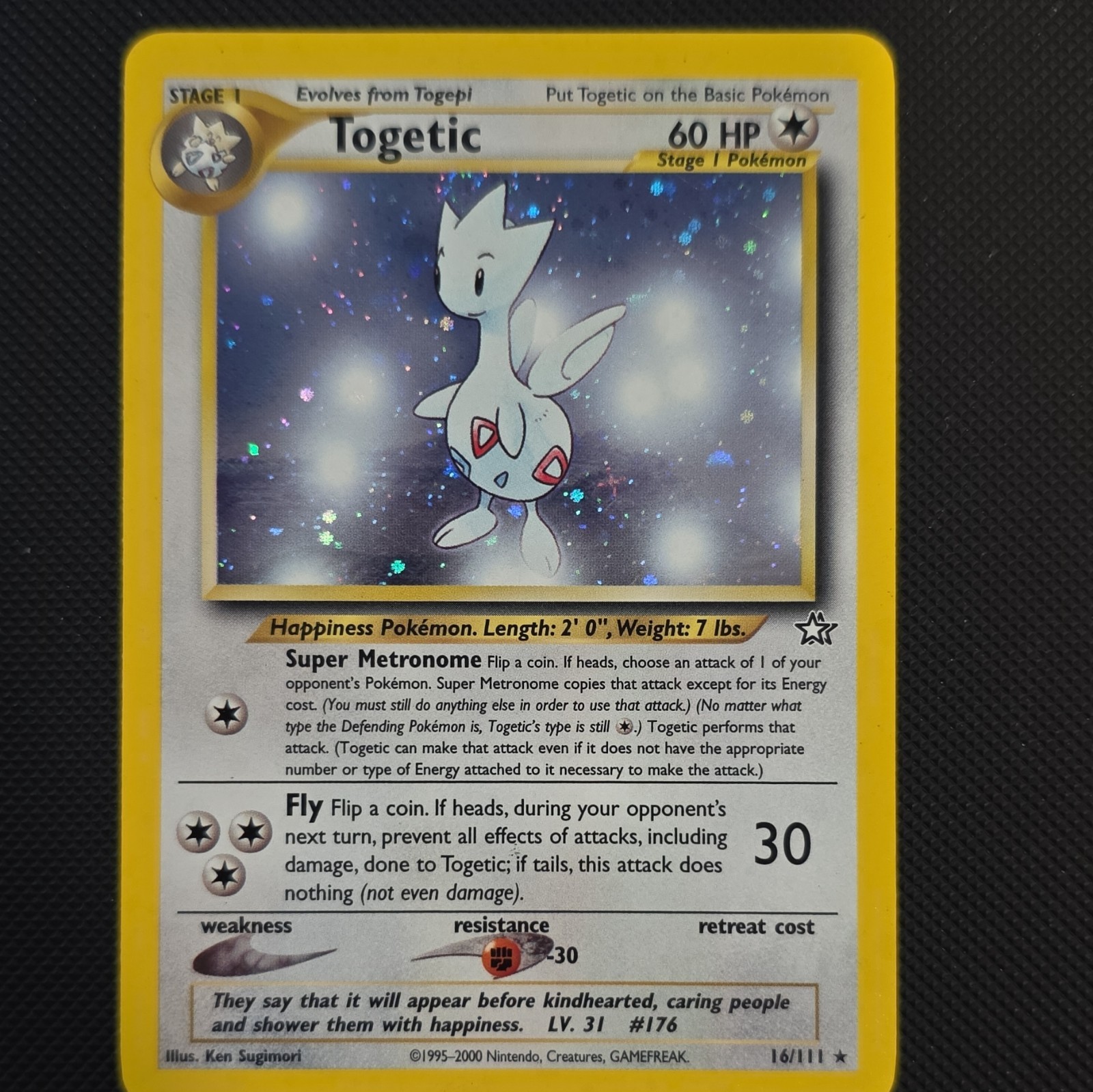 Nintendo Pokemon TCG Togetic Neo Genesis 16/111 Holo Rare Unlimited Eng