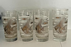 4 Vintage Libbey Marine Life Atomic Angel Fish Seahorse Glasses Retro MCM — photo 5