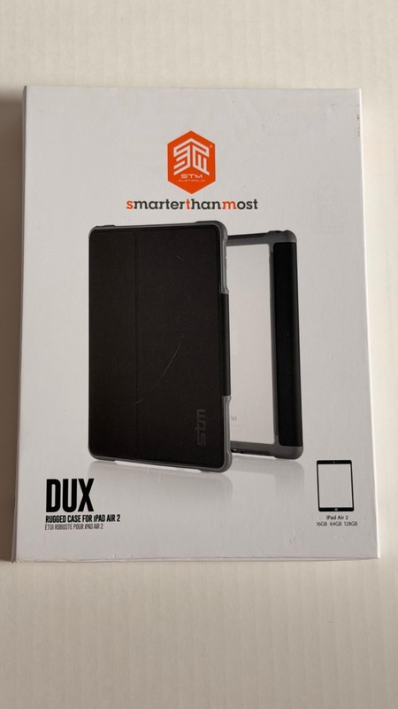 STM Smarter Than Most DUX Rugged Case iPad Air2 16/64/128GB Black