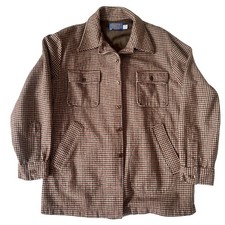 Vintage Pendleton 100% Wool Brown/Black Hound...