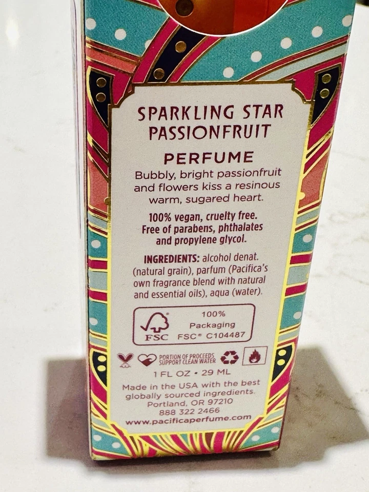 ⭐️PACIFICA Sparkling Star Passionfruit парфюмерный спрей 1 жидкая унция - Изображение 3 из 4