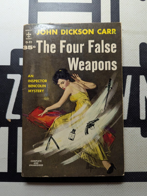 The Four False Weapons by John Dickenson Carr 1937 Paperback Berkley Books VTG