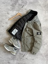 Rara giacca uomo Stone Island 2014 grigio ghiaccio misto lana taglia media