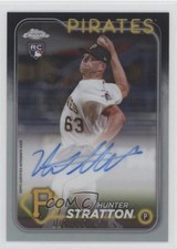 2024 Topps Chrome Rookie Auto Refractor 129/499 Hunter Stratton #RA-HS Auto qw7
