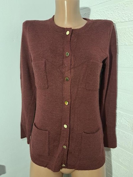 Women Banana Republic Sweater Burgundy Acrylic 38