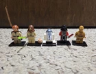LEGO Star Wars Minifigure Lot 5pc Obi-Wan Kenobi R2-D2 Santa Darth Vader C-3PO
