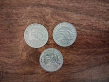 German Reich 50 Pfennig 1920 3 Coin Letter A D J