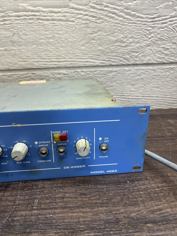 Orban 422A, Blueface, Gated Compressor Limiter De-Esser, Broadcast, Vintage Rack - Image 2 of 4