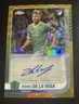 2025 Topps Chrome Major League Soccer Pedro de la Vega #CA-PD Gold Auto /50