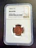 1986-D ~ Lincoln Cent ~ MS 66 RD ~ NGC