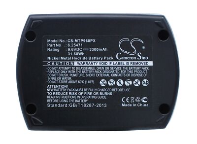 Battery for Metabo  BSZ9.6IM Plus BSZ9.6 BZ9.6SP BS 9.6 Implus  BSZ9.6 Air coole