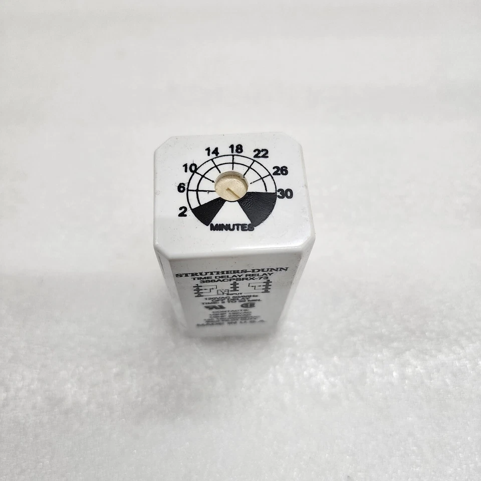 STRUTHERS-DUNN 388ACPSRX-73 OFF TIME DELAY RELAY 120VAC 2-30M - Image 2 of 4